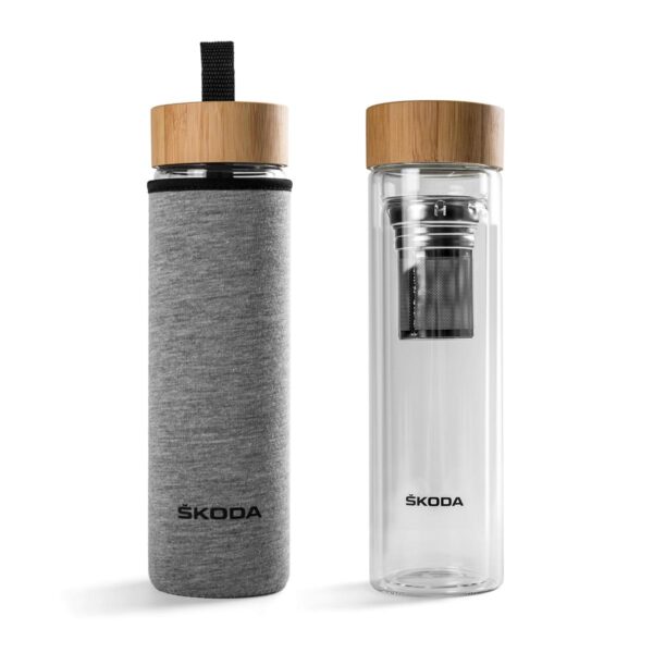 SKODA Glass Water Bottle Eco