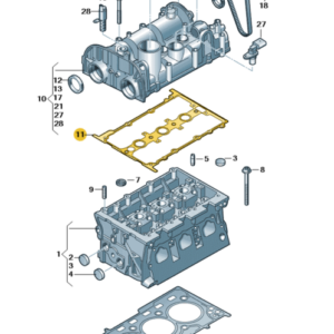 Skoda Fabia 2015-2023 1.0lt Petrol Rocker Cover Gasket