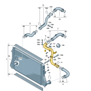 Skoda Octavia 2004-2013 Turbo Air Pipe
