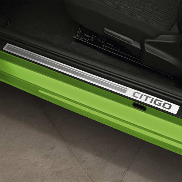 Škoda Citigo 2012-2020 Door Sill Protectors Citigo Logo Stainless Steel  3Dr Vehicles