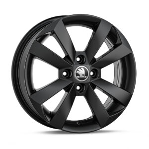 SKODA Citigo 2012-2020 15″ Auriga Alloy Wheel Metallic Black