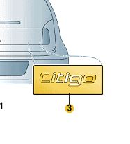 Škoda Citigo 2012-2020 Rear Emblem