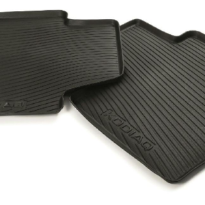 Škoda Enyaq 2021-Present Netting System With Pocket Grey For Basic Boot Floor