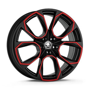 SKODA Kodiaq 2016-Present 20″ X-Trem Alloy Wheel Black Red