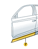 Skoda Kodiaq 2017-2024 LH Front Door Lower Moulding (Sport)