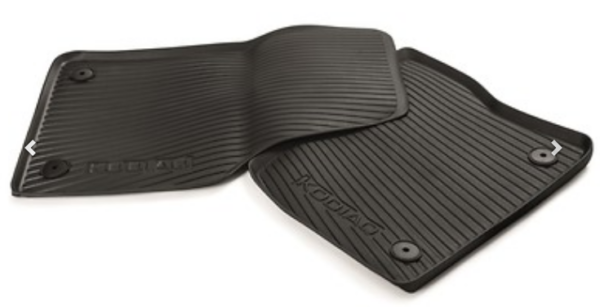 Škoda Kodiaq 2016-Present Rubber Mat Set Front