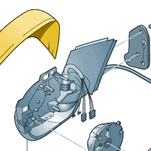 Škoda Octavia 2013-2021 Right Hand Door Mirror Cover