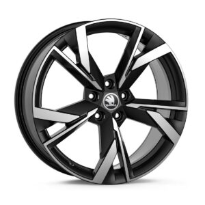 SKODA Octavia 2021-Present 19″ Taurus Alloy Wheel Black Silver Metallic Brushed