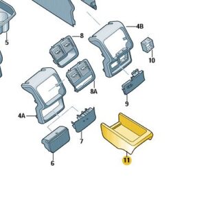 Škoda Octavia 2020-Present Rear Storage Box