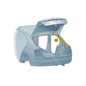Škoda Fabia Estate 2015-Present Footmat Replacement Securing Clip