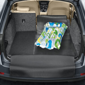 Škoda Octavia 2020-Present Carpet Mats Prestige Black With Grey Stitching