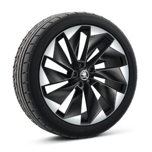 SKODA Enyaq 2021-Present 21″ Betria Alloy Wheel Black Metallic Brushed