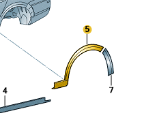 Škoda Elroq 2025-Present RH Rear Door Wheel Arch Trim