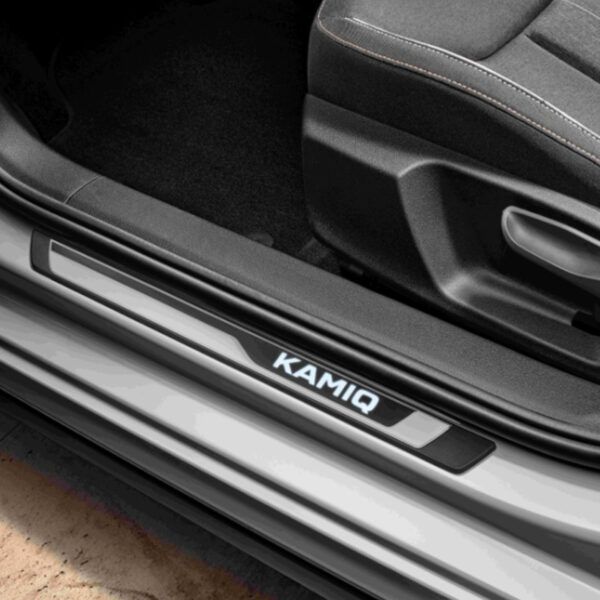 Škoda Kamiq 2019-Present Door Sill Protector With Backlight