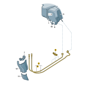 Skoda Fabia 2011-2015 Fuel Lines ( Petrol Engines )
