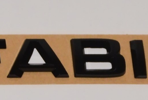 Škoda Fabia Hatch 2023-Present Rear Black “Fabia” Badge