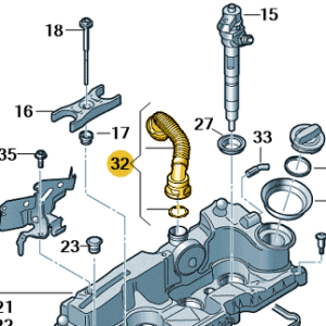 Škoda Octavia 2014-2020 Crankcase Breather Hose