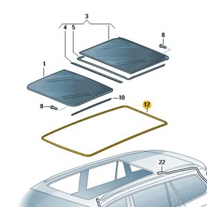 Škoda Superb/Kodiaq 2014-2020 Panoramic Roof Seals