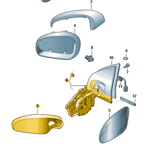 Škoda Various Models 2012-2024 Headlamp Bulb Access Cover(smaller)