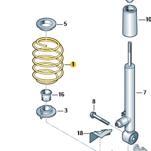 Octavia 2013-Present Rear Coil Spring