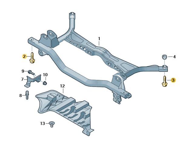 Octavia 2004 – 2013 Bolts for Rear Subframe
