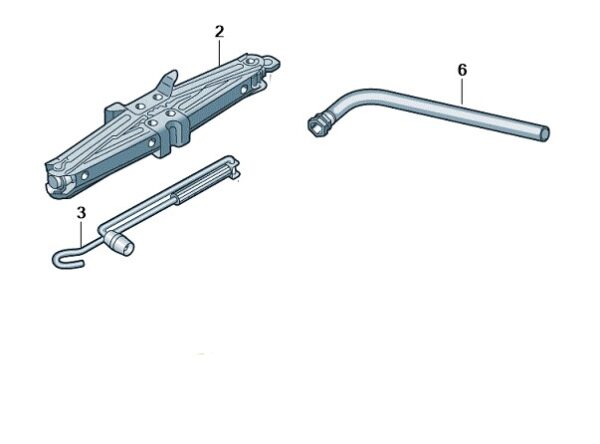 Karoq 2018 Onwards Wheel Brace and Jack