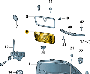 Škoda Kodiaq 2017 – Present drivers side front protector mechanism.