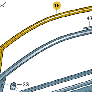 Škoda Citigo 2012-2020 RH Front Outer Door Seal (5 door)