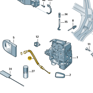 Škoda Octavia Hatch 2014-2020 Left Hand Wing Mirror Cap Primed + Indicator Glass
