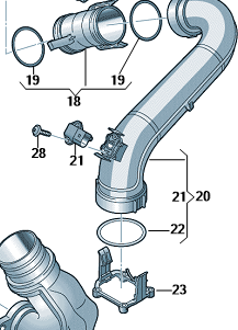 Skoda Intercooler Seal kit/Fittngs