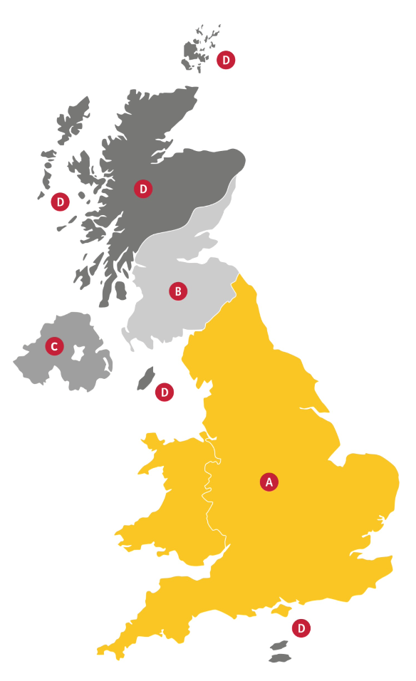 DHL-Zone-Map 2025 DHL Delivery Information