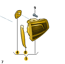 Škoda Octavia Hatch 2013-2017 Rear Reflector