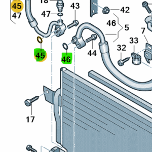 Škoda 2012-2024 Air Con O ring Seals