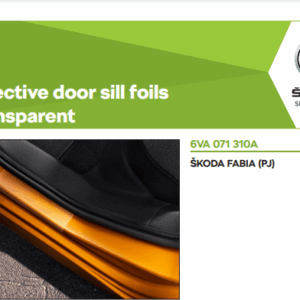 Fabia 2021-26 Stainless Steel Front Door Sill Protectors