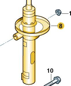 Karoq 2017-2024 Front Shock Absorber