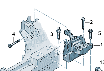Superb 2015-2024 Engine Mount Bolts Kit