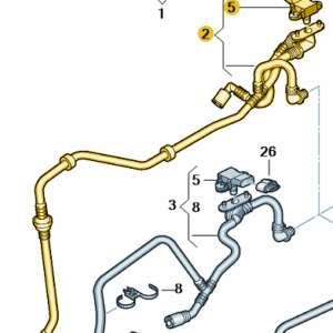 Octavia/Yeti 2009-2014 Vacuum Pipe with Non-Return valve