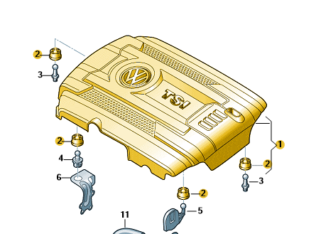 Škoda Octavia/Superb 2014-2024 TSI Engine Cover