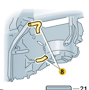 Škoda Octavia 2013-2025 Glove Box Temperature Air Hose