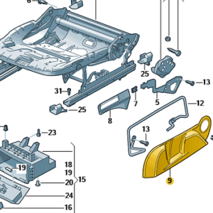 Škoda Octavia 2013-2017 LH Front Seat Trim