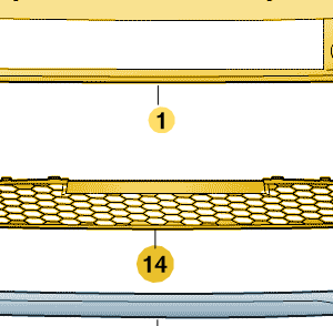 Škoda Octavia 2020-2024 Front Lower Grille