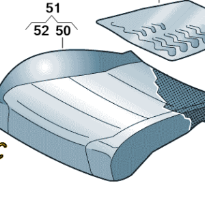 Skoda Various Models 2015-2026 Seat Fabric Clip