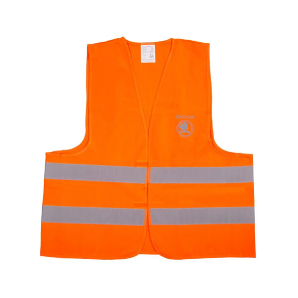 Škoda Safety Vest Reflective High Visibility Orange
