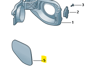 Škoda Octavia iV 2020-Present Charge Cable Socket Cover Primed