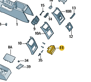 Škoda Octavia Estate 2014-2020 Gear Shift Knob