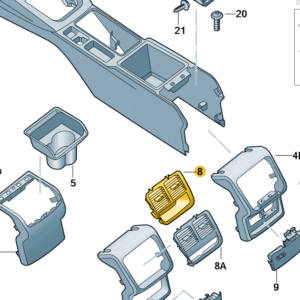 Škoda Scala 2019-Present Footmat Replacement Securing Clip